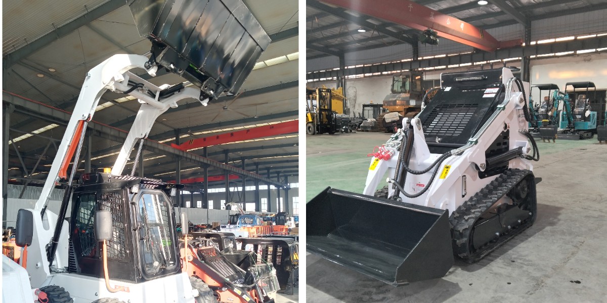 Мини-погрузчик с бортовым поворотом идеально подходит для работ на узких площадках Мини-погрузчик с бортовым поворотом идеально подходит для работ на узких площадках