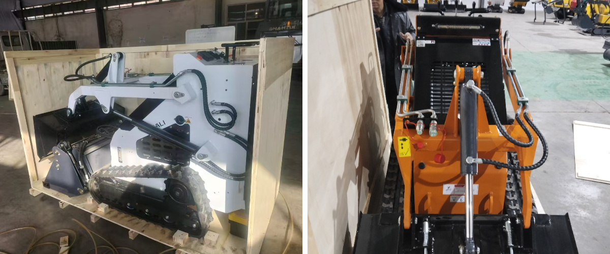 Мини-погрузчик 2025 года упакован и отправлен в Италию в 40-футовом контейнере High Cube Мини-погрузчик 2025 года упакован и отправлен в Италию в 40-футовом контейнере High Cube